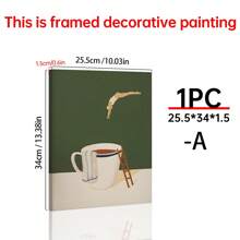 1 张咖啡潜水员海报印刷品、早安咖啡海报、咖啡爱好者礼物、咖啡站墙壁艺术、厨房墙壁艺术 - 可选框架、极简主义家居墙壁艺术、礼物、有趣和创意的家居墙壁装饰、卧室、客厅、厨房、浴室、咖啡厅、宿舍墙壁艺术帆布海报 - 1pc - 查看 17