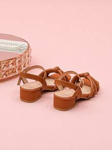 1 Pair Fashionable Elegant Luxury High Heel Sandals For Girl