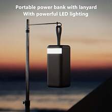 50000/30000mAh Portable Power Bank, Phone Battery Pack With 22W Fast Charger, LED Power Display/Camping Light/USB/Type-C Port, Compatible With IOS/Android Phones And Digital Devices, High Capacity Outdoor Emergency Backup Power Supply - Multicolor - View 5