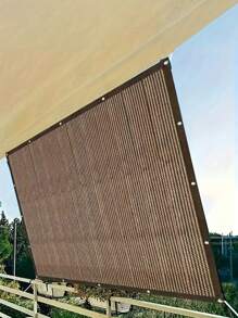 1 Stück kaffeefarbenes Sonnenschutznetz, geeignet für Garten Terrasse, Pflanzentreibhaus, Außen Pavillon, Rasenschattentuch, anwendbar für Hundehütte, Hühnerstall, einfach aufzuhängen