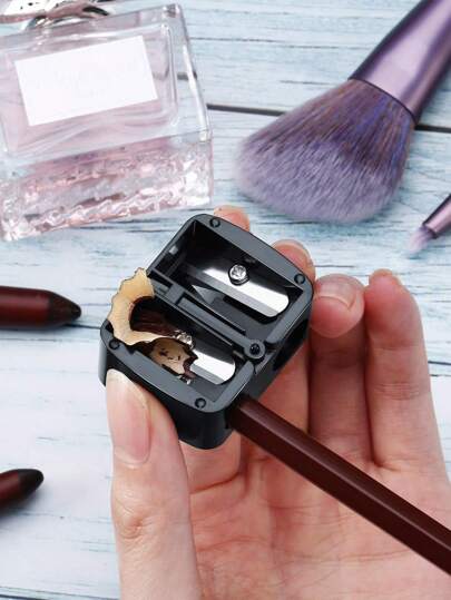 Doppelloch Augenbrauenstift Spitzer, manueller Drehstiftspi tzer für Schul- und Bürobedarf