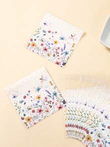 50/100pcs Spring Floral Polka Dot Self-Sealing Candy Bags, Gift Bags, Gift Wrapping Bags, Snack Bags, Chocolate Cookies Baking Bags, Candy Packaging Bags, Packaging Bags, Spring Decor, Spring Party Supplies, 1st Birthday Party Supplies, Wedding Decor, Bridal Shower Favors, Baby Shower Supplies, Birthday Party Decorations, Gender Reveal Party Supplies, Holiday Party Decor, Spring Home Decor - Spring Wildflowers - View 2