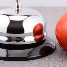 Dining Bell; Kitchen Bell; Call Bell; Summon Bell; Bar Bell; Buzzer; Bell Ringer; Bell Push, Christmas Gift Room Decor - Silver - View 2