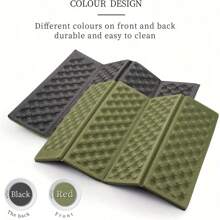 1pc Portable Foldable Mat, Made Of Waterproof PE Material - Foldable And Portable, Suitable For Camping, Hiking, Fishing And Picnic | Comfortable Foam Seat Pad, Portable Camping Seat - Multicolor - View 4