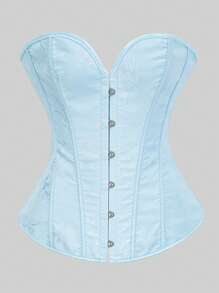 Women's Fishbone Shaping Bustier Crop Top, Waist Cincher Tight Top, New Year Party, Valentine's Day, Holiday Tops, Corset Top, Halloween Costume - Multicolor - View 61