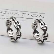 1 szt. Vintage Pig Nose Open Ring, Minimalistyczny design, Modny dodatek na imprezy i festiwale