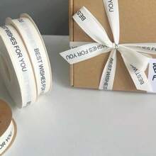 Letter Ribbon Rolls, Large Spool Baking Cake Packaging Ribbon, Korean Gift Wrapping Decorative Ribbon - Multicolor - View 9