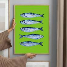 1pc Colorful Sardine Lobster Fish Ocean Animal Poster Prints Perfect Design Nordic Modern Living Room Home Decor Gift No Frame