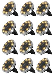 Outdoor Solar Ground Lights, Solar Path Lights, Solar Lawn Lights, Solar Garden Lights, Solar Walkway Lights, Solar Lighting, IP65 Waterproof Ambient Lights, Suitable For Courtyards, Villas, Sheds, Gardens, Terraces, Parties, Picnics, Halloween Festivals, And Other Lighting Applications.
