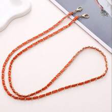 1 带肩带的包包，简约风格，细链，斜跨，锌合金材质，DIY配件，可调节和伸缩包链，手机挂绳链，包链，手机挂绳链，女士肩带 - 彩色 - 查看 8