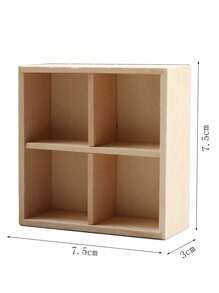 1pc 1:12 Scale Wooden Handmade Doll House Cabinet, Can Be Used As Shoe Cabinet, Storage Rack, Bookshelf, Display Shelf, Wine Cabinet, Drawer Cabinet, Multifunctional Cube Cabinet, Exquisite Dresser, Suitable For Various Placements, Applicable For Various Projects