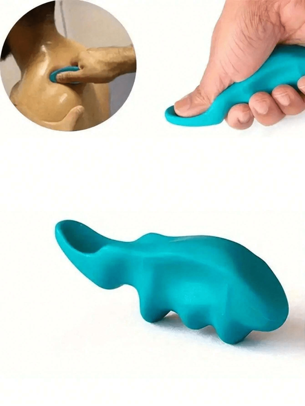 Ferramenta de massagem de pressão de polegar de 1 peça - Dispositivo de reflexologia profissional para terapia de ponto de gatilho para aliviar o estresse no pescoço, ombros, costas e pés, material durável