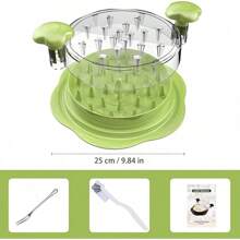 Desmenuzador de carne y pollo manual - Rallador de cocina - Matcha verde - Ver 7