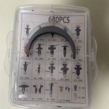 725 piezas/Caja Grapas de plástico de repuesto para automóviles para paneles de puertas, parachoques y caja de almacenamiento con remaches de expansión