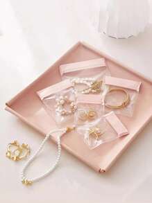 5 Piezas/set Bolsas Antipolvo Con Cierre De Cremallera Para Almacenamiento De Joyas