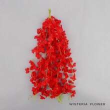 10pcs/Pack Artificial Wisteria Flower Strips Wedding Home Decoration Balcony Hanging Plastic Ceiling Flower Vine Flower String Gifts Birthday Graduation