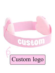 1Set Custom /Text Logo Edge Melt Band With Ear Protector For Lace Wigs Elastic Band Personalized For Laying Lace Edge For Wigs Hair Band Wigs /Hair Tool