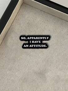 1pc Cartoon Letter Quote Creative Personalized Burning Bus Magic Cat Decorative Zinc Alloy Brooch