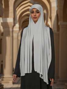 1pc Silky Soft Solid Color Scarf, Versatile Lightweight Breathable Head/Neck Wrap