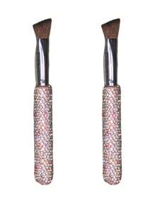 1 Pc Multi-Function Makeup Brush - Premium Crystal Triangle Highlighter Brush For Brightening Tear Troughs, Face Contour, Nose Shading, Concealing, Delicate & Portable, Soft Bristles