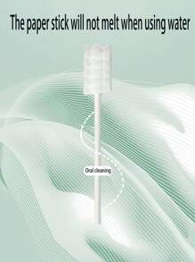 30 件独立包装一次性波浪棉签，纱布材料口腔清洁工具，用于清洁婴儿舌苔和口腔 - 加固板 - 查看 6