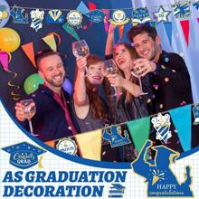 24 Pieces Of Graduation Party, Ceremony, Evening Party, Graduation Decorative Woodwork Hanging Ornaments, Graduation Tree Ornaments, College Graduate Ornaments Gifts Birthday