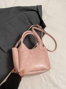 Premium Quality Silk Scarf Tote Basket Bag, Cute Niche Luxury Shoulder Crossbody Bucket Bag