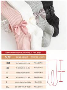 4 đôi tất quần legging trơn màu trơn cho bé gái và trẻ em mùa xuân và mùa thu - Nhiều màu - Xem 10