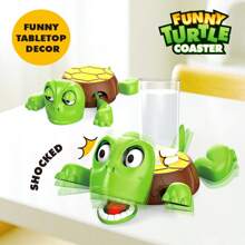 创意有趣的乌龟杯垫设计、桌面装饰、令人瞠目结舌的减压玩具 - 查看 4