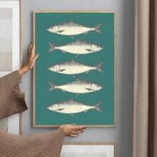 1pc Colorful Sardine Lobster Fish Ocean Animal Poster Prints Perfect Design Nordic Modern Living Room Home Decor Gift No Frame