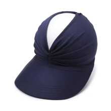 Bộ 4 mũ chống nắng bằng polyester màu trơn, thời trang, đa năng, thanh lịch, phong cách thường ngày, chống gió, chống tia UV, mũ thể thao ngoài trời dành cho nữ - Nhiều màu - Xem 17