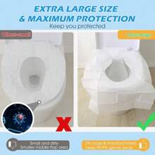 100Pcs Toilet Seat Covers Paper, Flushable Paper Toilet Seat Covers For Adults Potty Training, 100% , Travel Accessories For Public Restrooms, Airplane, Camping