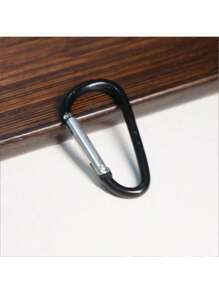 10pcs Random Aluminum Alloy D-Shape Carabiner Clips, Outdoor Climbing Safety Snap Hook Spring Buckle - Multicolor - View 5