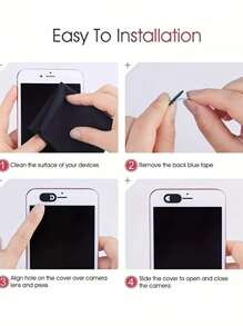 6pcs 10pcs 20pcs Mobile Phone Computer Lens Cover Camera Protective Cover Anti-Spy Metal Blocking Sticker Webcam Cover Privacy Cover Birthday Easter Boy Girlfriend Gift Waterproof Tempered Glass Shockproof Anti-Fall Anti-Fall Scratch Resistant Anti-Fingerprint Full Cover