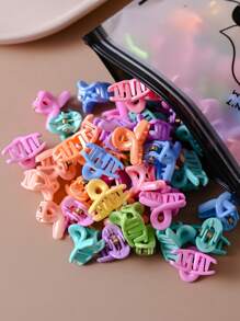 30 pezzi/set Fermagli a scatto incrociati carini per ragazze, piccoli fermagli per capelli di colore dolce caramella, mini accessori per capelli con clip per frangia, accessori per capelli per il ritorno a scuola