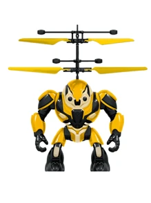 Gesture Sensing Hover Aircraft Sci-Fi Warrior Sensing Levitation Flying Toy, Smart Gesture Sensing Crash-Resistant Levitating Mecha Aircraft Helicopter Drone Toy Gift For Children