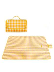 1pc Portable Picnic Mat, Outdoor Picnic Blanket For Spring/Summer, Party Table Cover, Waterproof Pad, Beach Mat, Camping Picnic Pad For Lawn