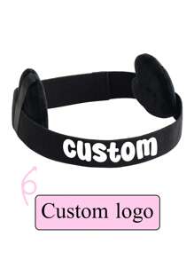 1Set Custom /Text Logo Edge Melt Band With Ear Protector For Lace Wigs Elastic Band Personalized For Laying Lace Edge For Wigs Hair Band Wigs /Hair Tool
