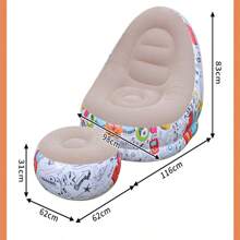 Materasso ad aria gonfiabile in PVC, comodi tappetini a righe per lettini, accessori per piscina portatili e a prova di perdite, leggeri