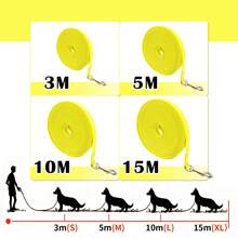 PVC Hundeleine wasserdicht lange Hundeleine leicht zu reinigen Leine reflektierend Recall-Training Tracking-Seil für kleine, mittlere und große Hunde