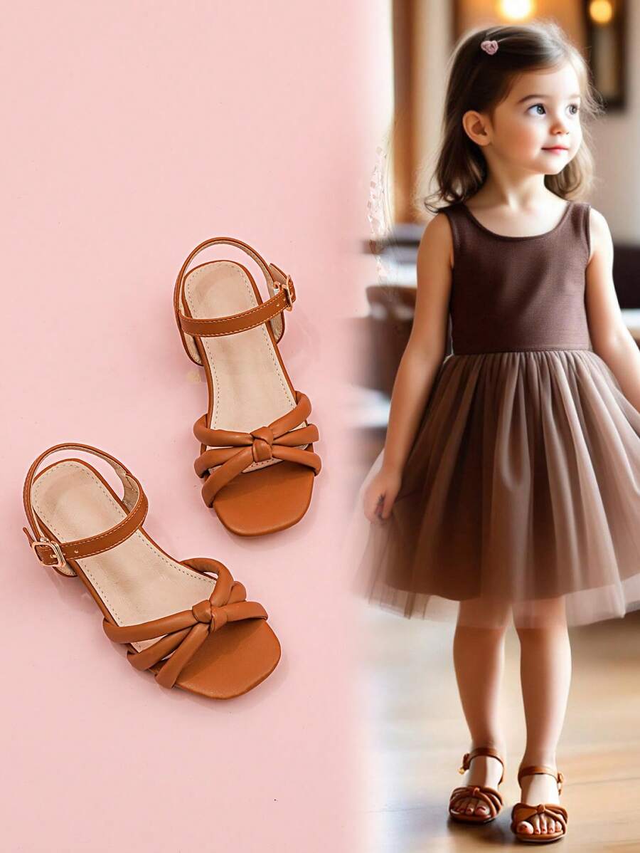 1 Pair Fashionable Elegant Luxury High Heel Sandals For Girl