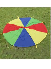 1pc Rainbow Parachute, Outdoor Sensory Training Tool, Toy For Kids, Gymnastics Rainbow Parachute