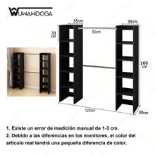 Escritorio profesional moderno - escritorio para computadora de escritorio que ahorra espacio, adecuado para computadoras de escritorio, fácil de montar - Regalo Perfecto Para el Día de Muertos, Halloween, Acción de Gracias y Navidad - Marrón oscuro - Ver 5