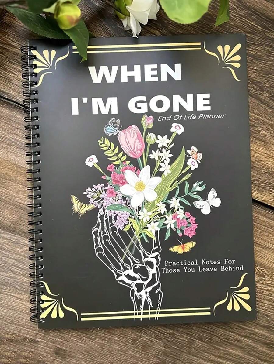 1PC End Of Life Planner: Everything You Need To Know When I'm Gone, Checklist & Organizer-Black Color - Multicolor - View 1