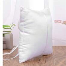 Wedding Ring Pillow Elegant Heart Bowknot Ring Bearer With Ribbons Pillow Portable Wedding Supplies For Wedding Party - White - View 4