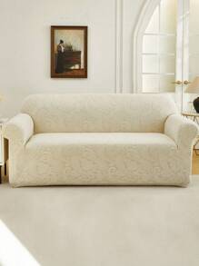 1PC Jacquard Elastic Sofa Cover, Modern Style Anti Slip Sofa Cover, Suitable For L-Shaped Sofas And 1/2/3/4 Seat Sofas, Universal For All Seasons, Easy To Install And Remove