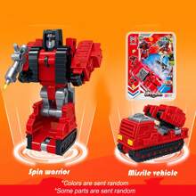 1套6合1，一款炫酷炫彩变形玩具装甲卫士直升机战斗机气垫船车消防船坦克变形机器人组合套装玩具，手工模型6种装甲卫士模型可选，早教ABS材质铝合金材质精美礼盒包装，适合儿童，宝宝女孩女孩8岁以上年级节生日派对礼物玩具