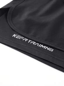 2025 年夏季新款女士运动短裤，带衬里防暴露设计和口袋，休闲户外运动服 - 黑色 - 查看 6