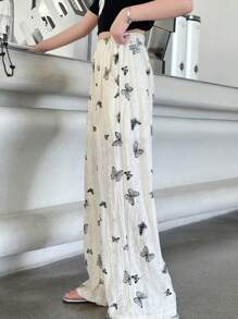 Tween Girl Long Pants, Lightweight, Mosquito-Repellent, Straight-Leg, Breathable, Sun Protection, Spring/Summer - White - View 8