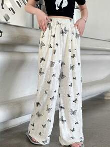 Tween Girl Long Pants, Lightweight, Mosquito-Repellent, Straight-Leg, Breathable, Sun Protection, Spring/Summer - White - View 9